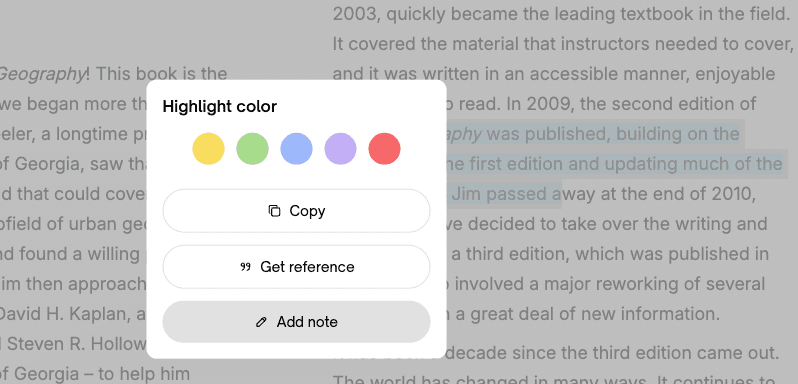 Take notes & highlights
