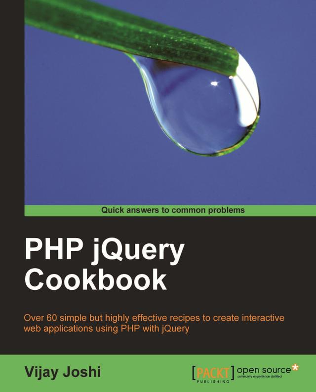 PHP jQuery Cookbook by Vijay Joshi