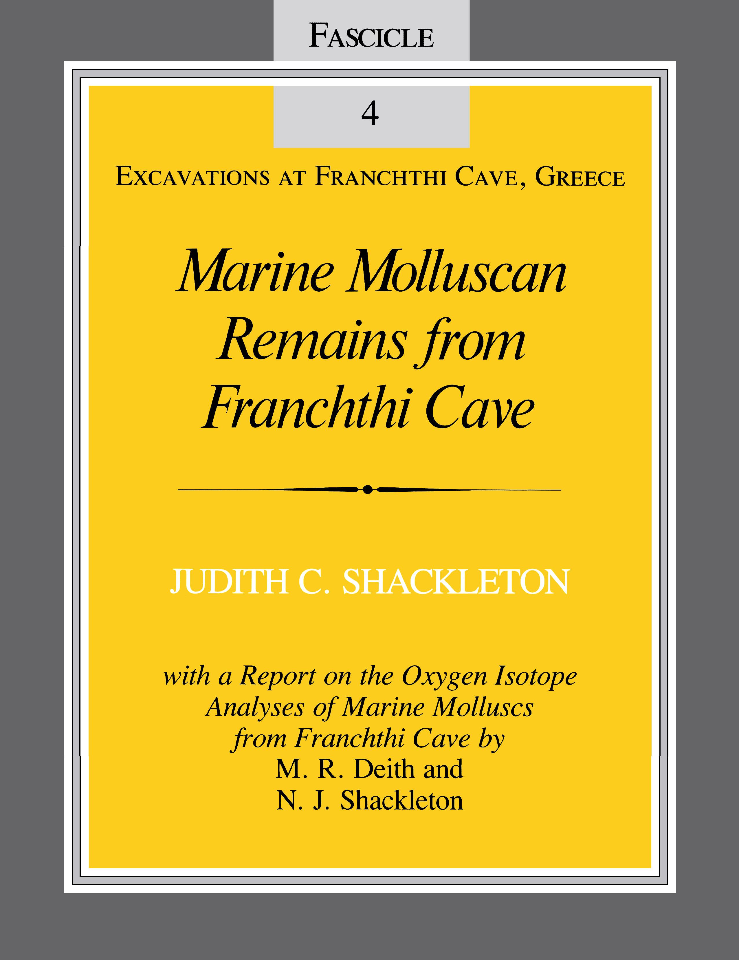 Marine Molluscan Remains from Franchthi Cave