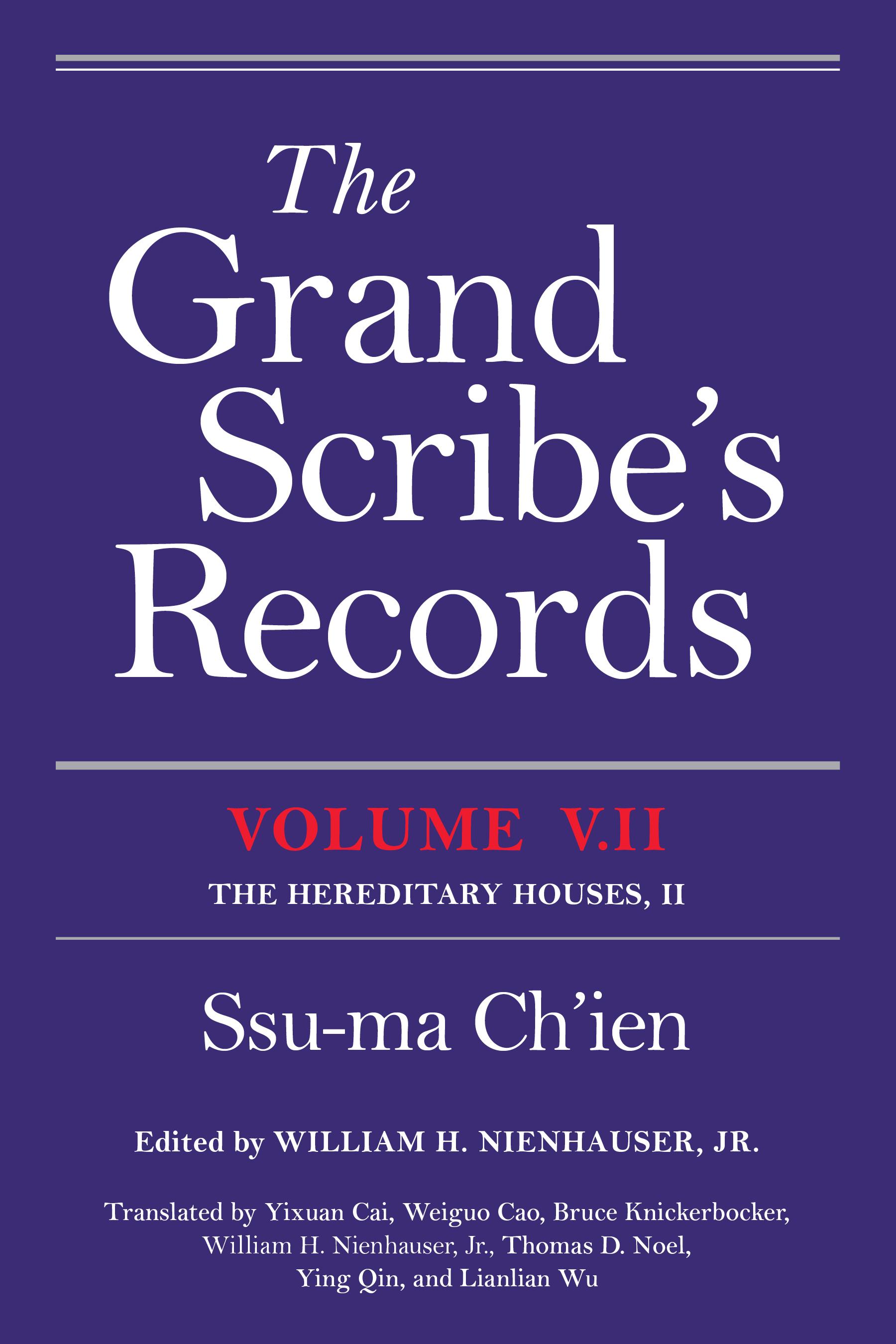 The Grand Scribe's Records, Volume V.II