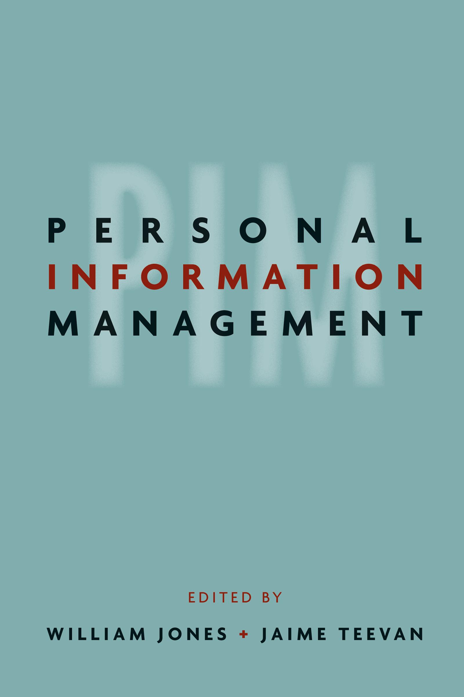 Personal Information Management
