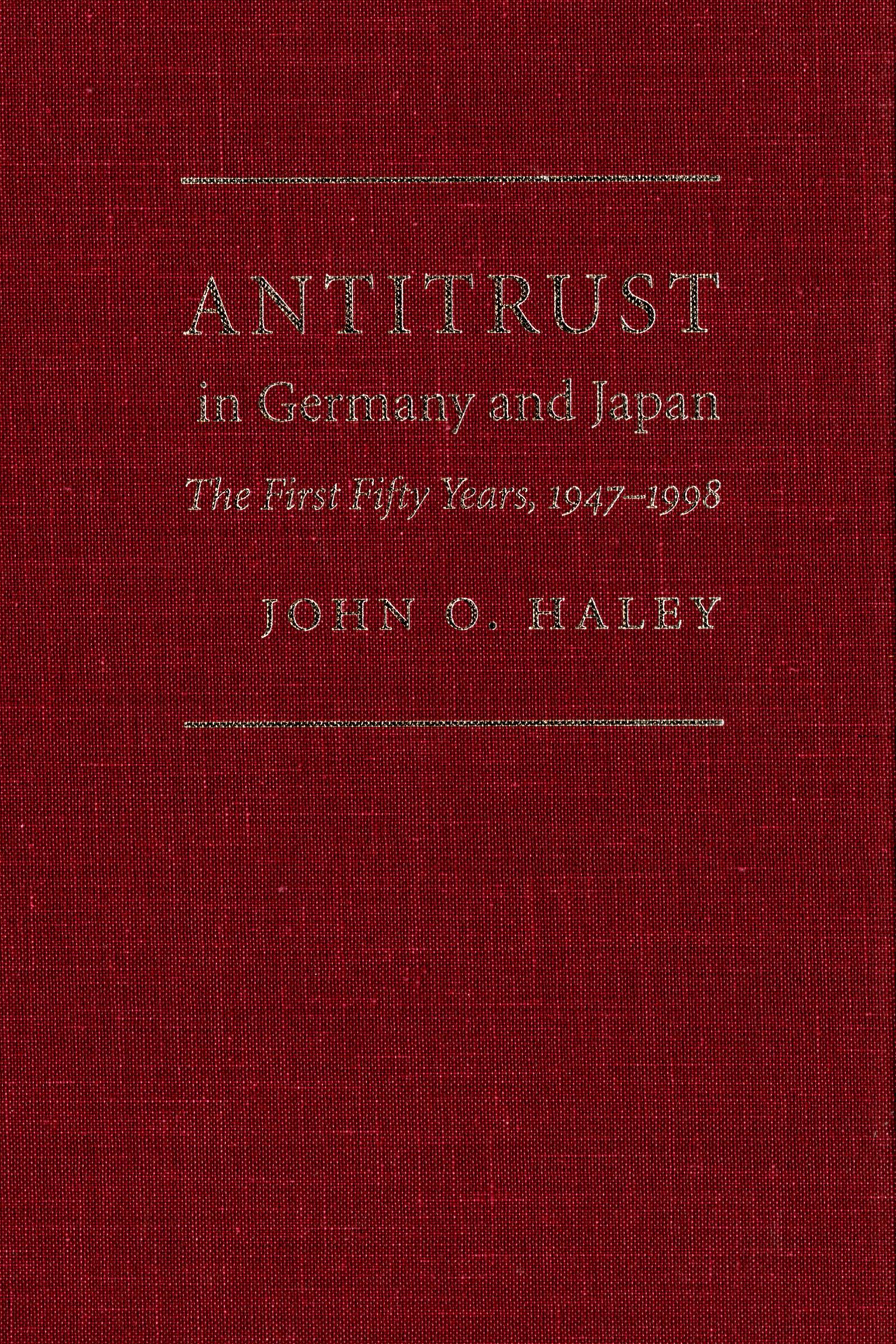 Antitrust in Germany and Japan