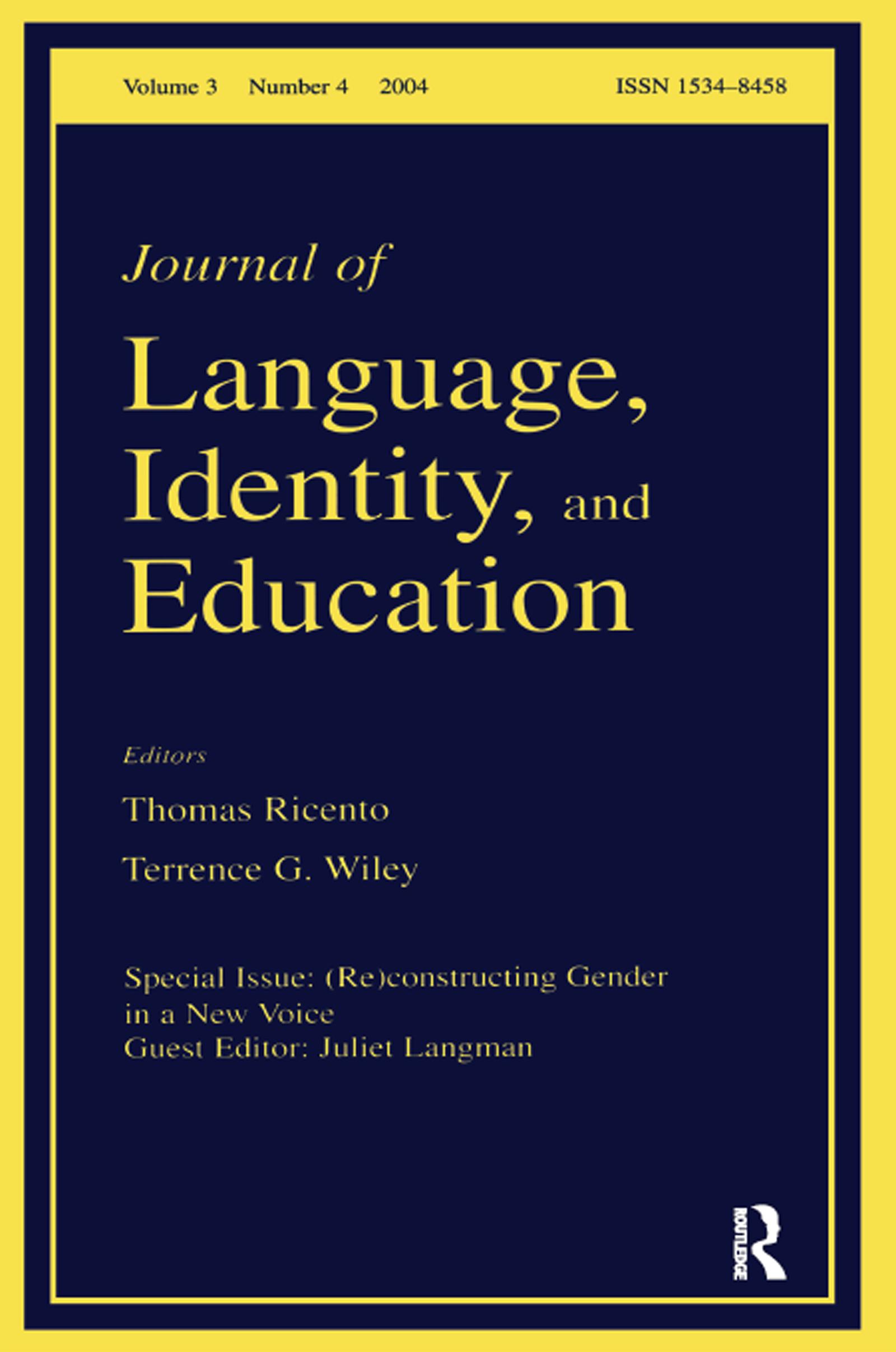 (Re)constructing Gender in a New Voice