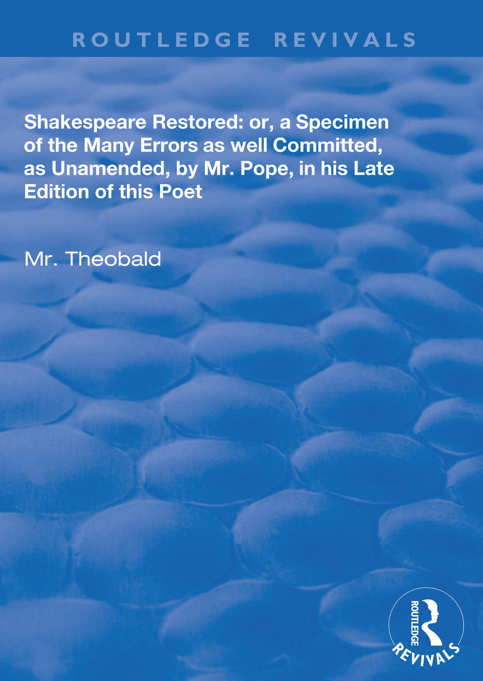 Shakespeare Restored