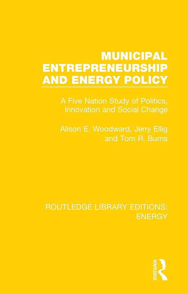 Municipal Entrepreneurship and Energy Policy