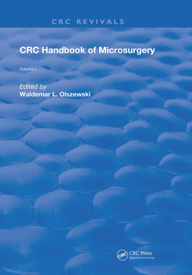 Handbook of Microsurgery by Waldemar L. Olszewski