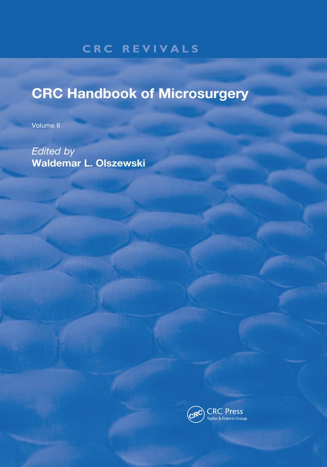 Handbook of Microsurgery by Waldemar L. Olszewski