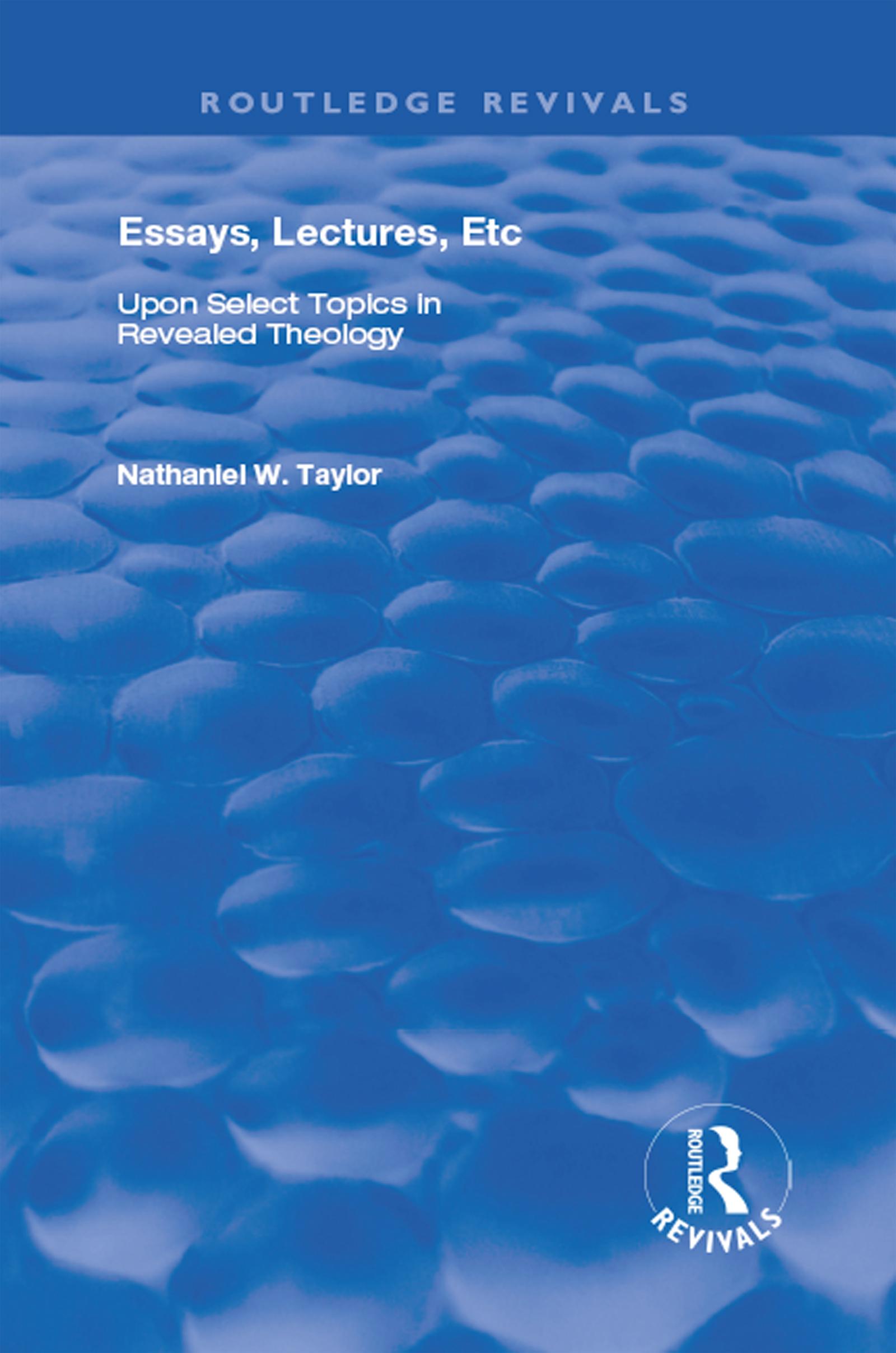 Essays, Lectures, Etc
