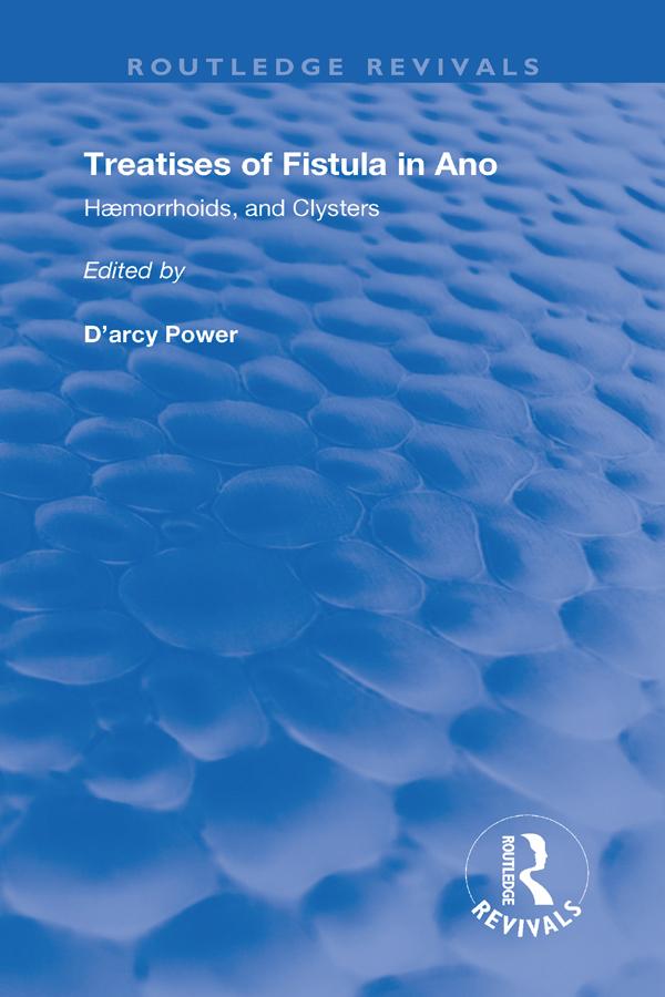 Fistula in Ano by John Arderne