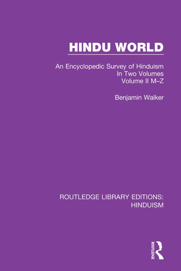 Hindu World by Benjamin Walker
