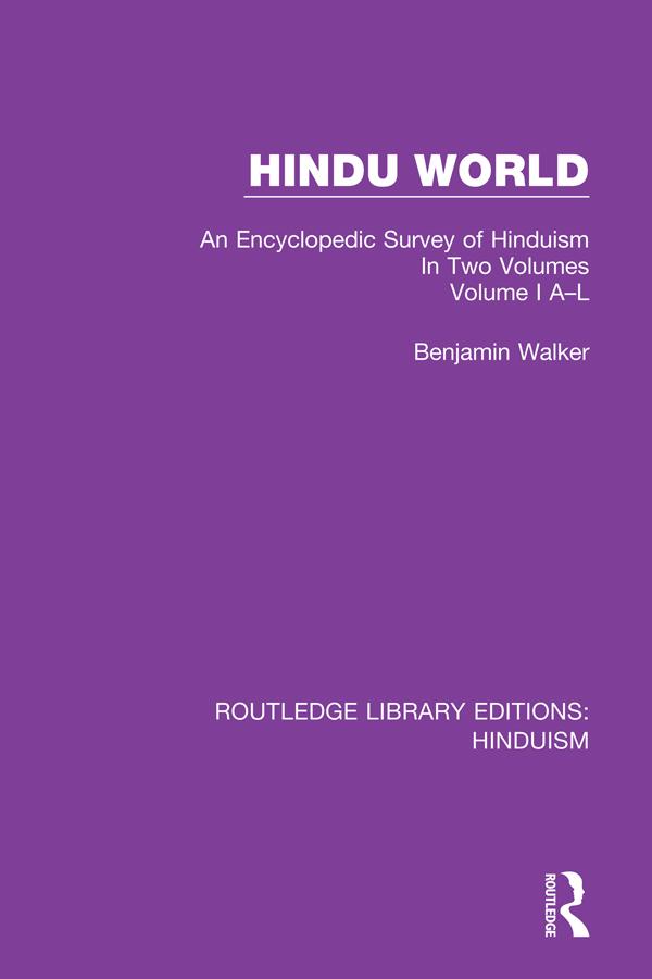 Hindu World by Benjamin Walker