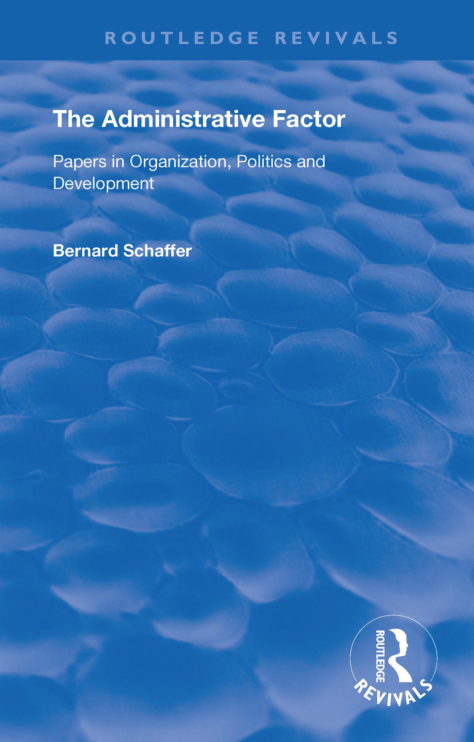 The Administrative Factor