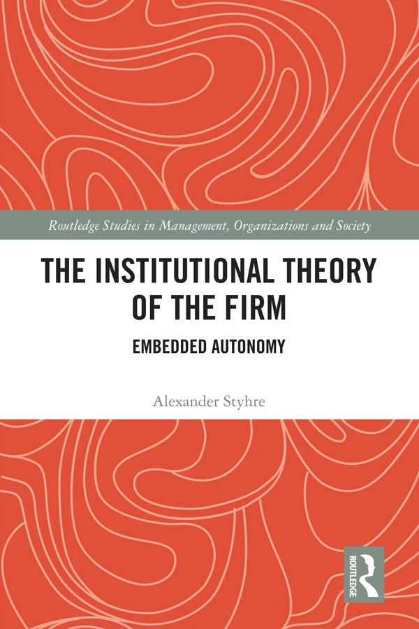 The Institutional Theory of the Firm
