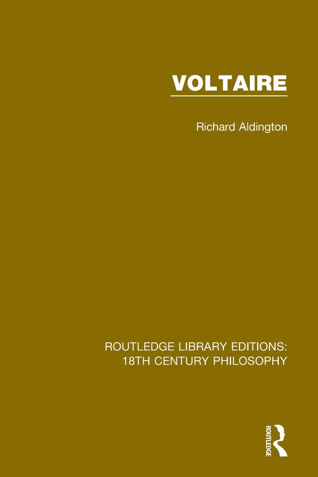 Voltaire by Richard Aldington