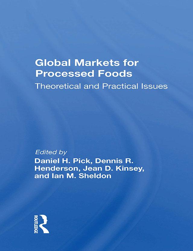 Global Markets For Processed Foods by Daniel Pick