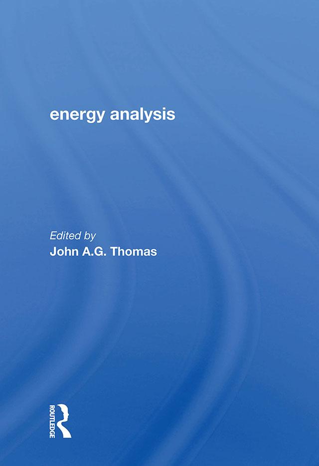 Energy Analysis by Roger D K Thomas