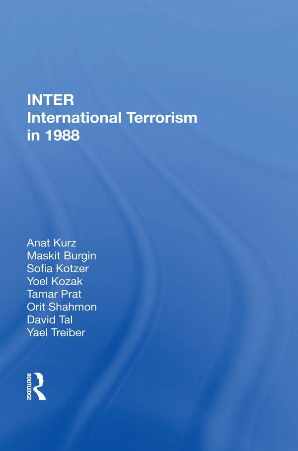 International Terrorism In 1988 by Anat Kurz
