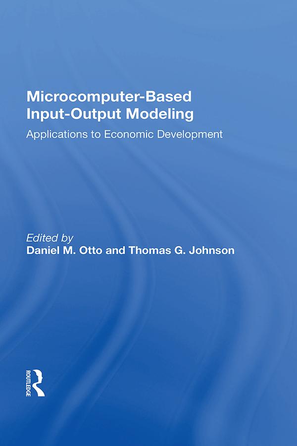 Microcomputer Based Input-output Modeling by Daniel M. Otto