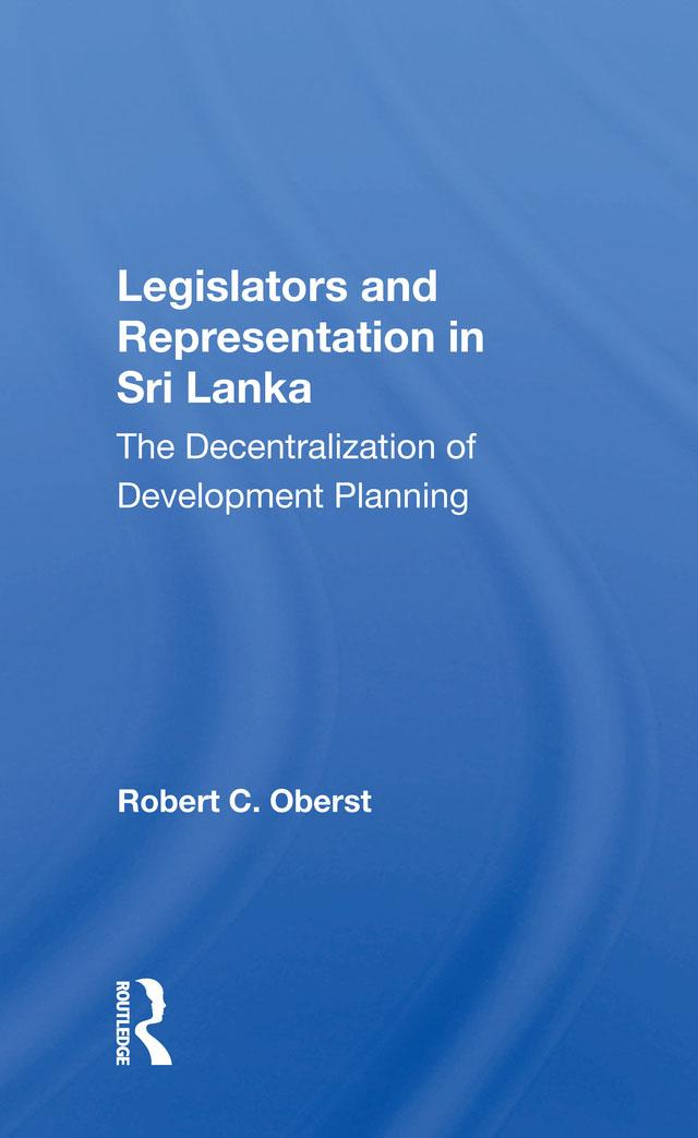 Legislators And Representation In Sri Lanka