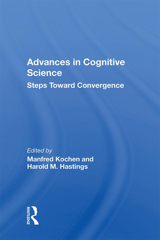 Advances In Cognitive Science by Manfred Kochen
