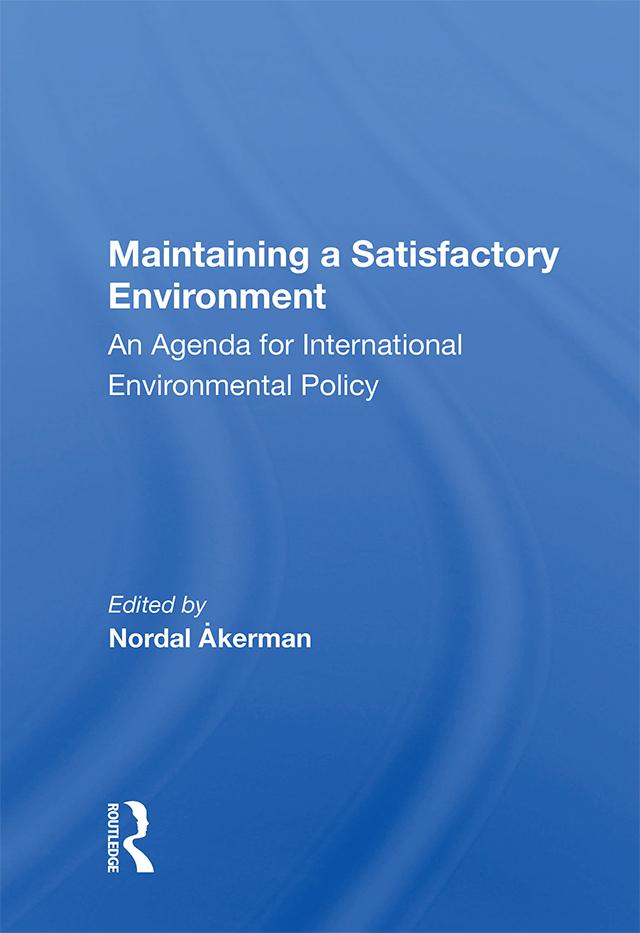 Maintaining A Satisfactory Environment by Nordal Åkerman