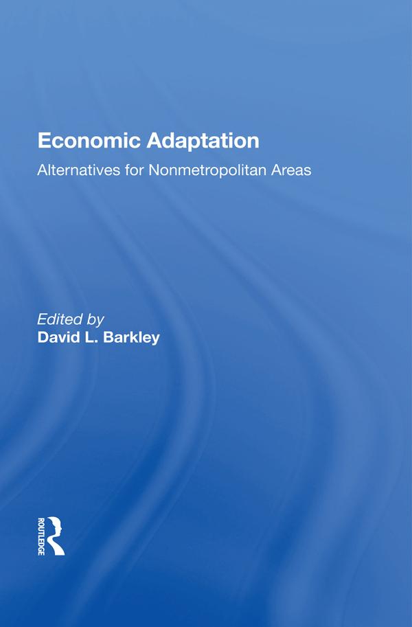 Economic Adaptation by David L Barkley