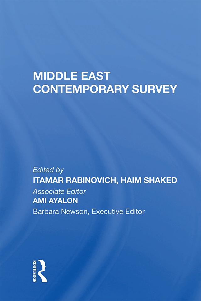Middle East Contemporary Survey, Volume Xi, 1987 by Itamar Rabinovich