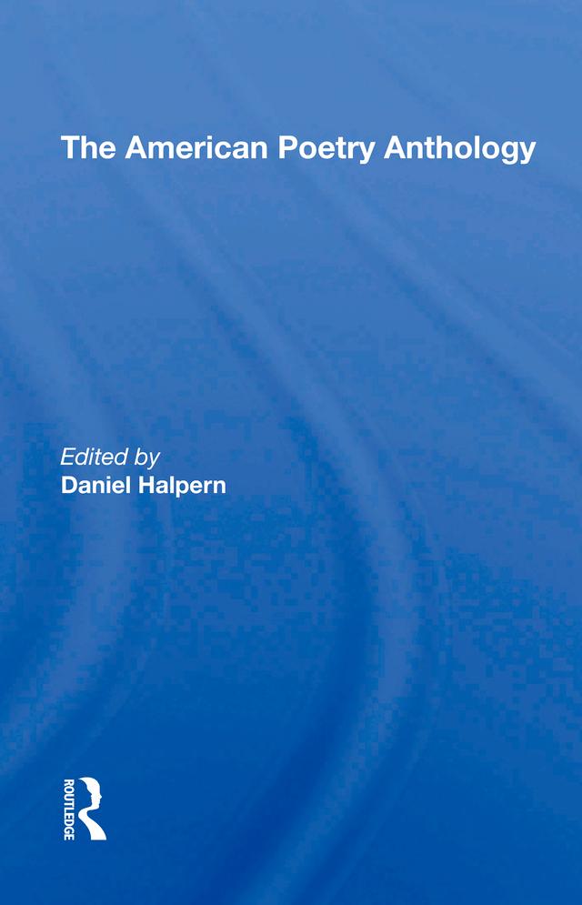 The American Poetry Anthology by Daniel Halpern