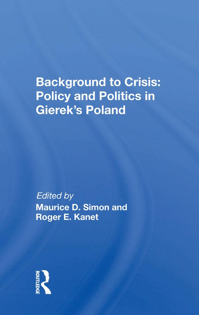 Background To Crisis by Maurice D. Simon