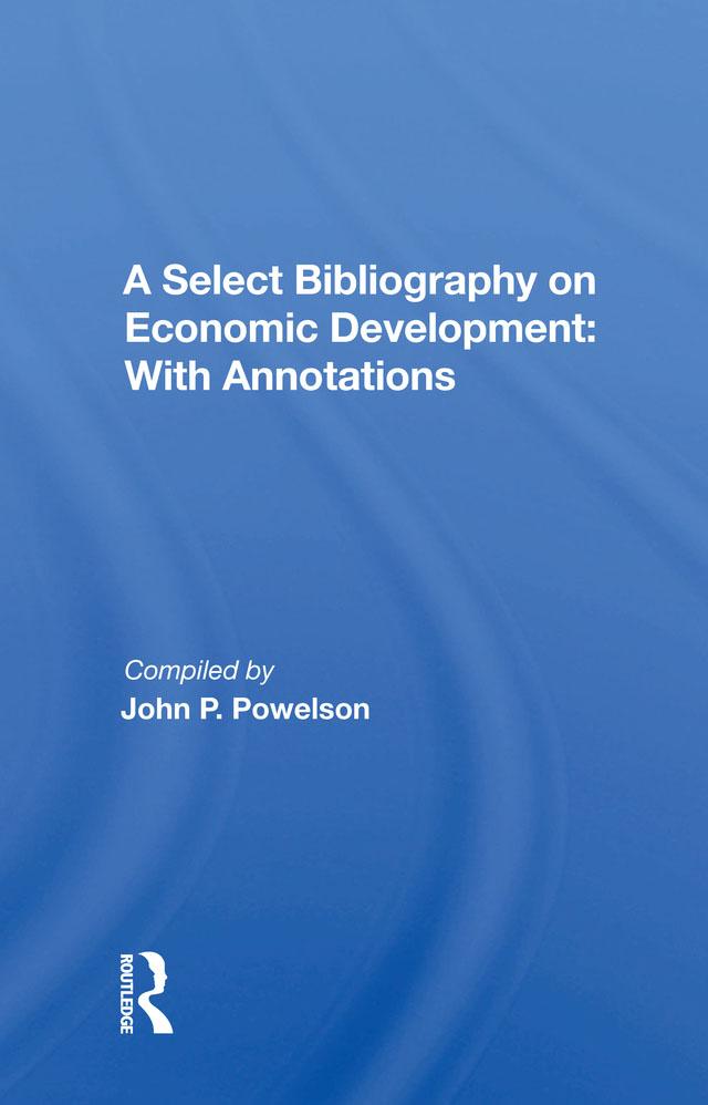 A Select Bibliography On Economic Development