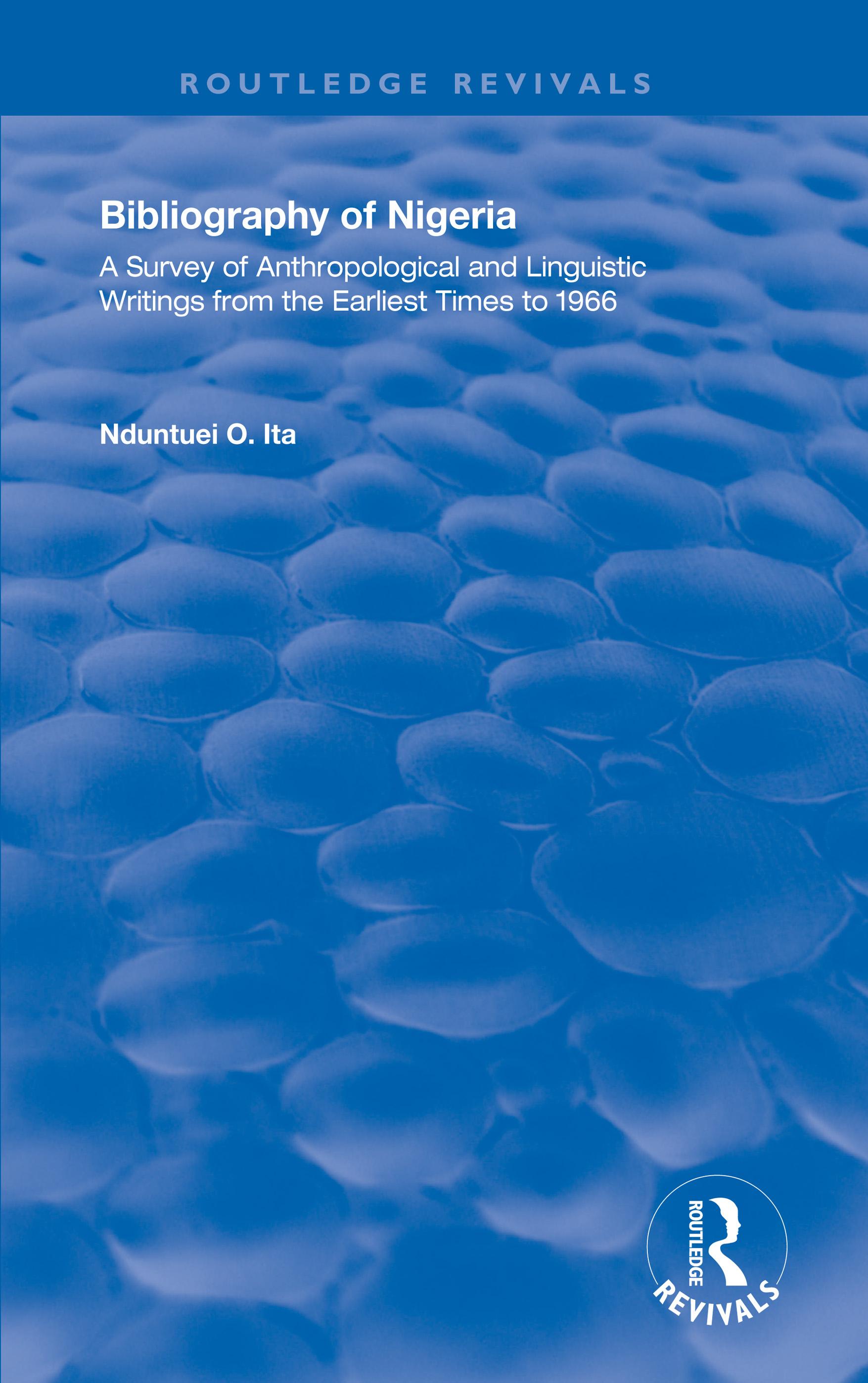 Bibliography of Nigeria