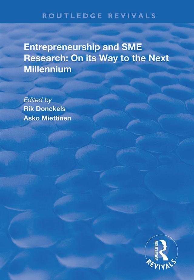 Entrepreneurship and SME Research by Asko Miettinen, Rik Donckels