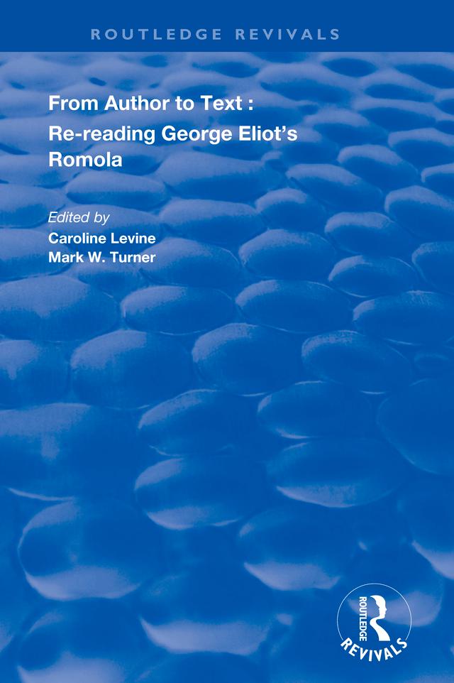 From Author to Text by Caroline Levine, Mark W Turner