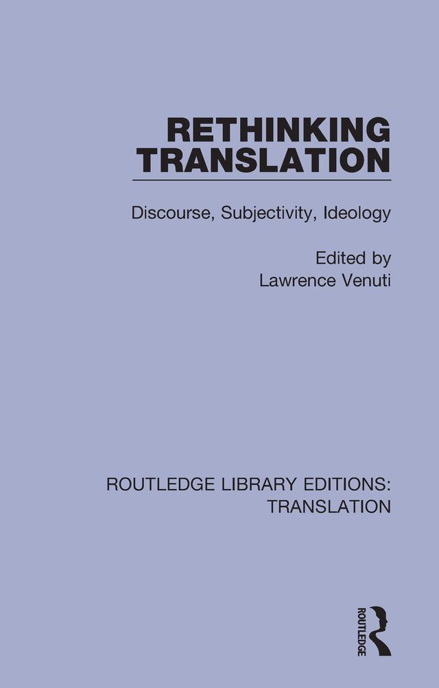 Rethinking Translation by Lawrence Venuti