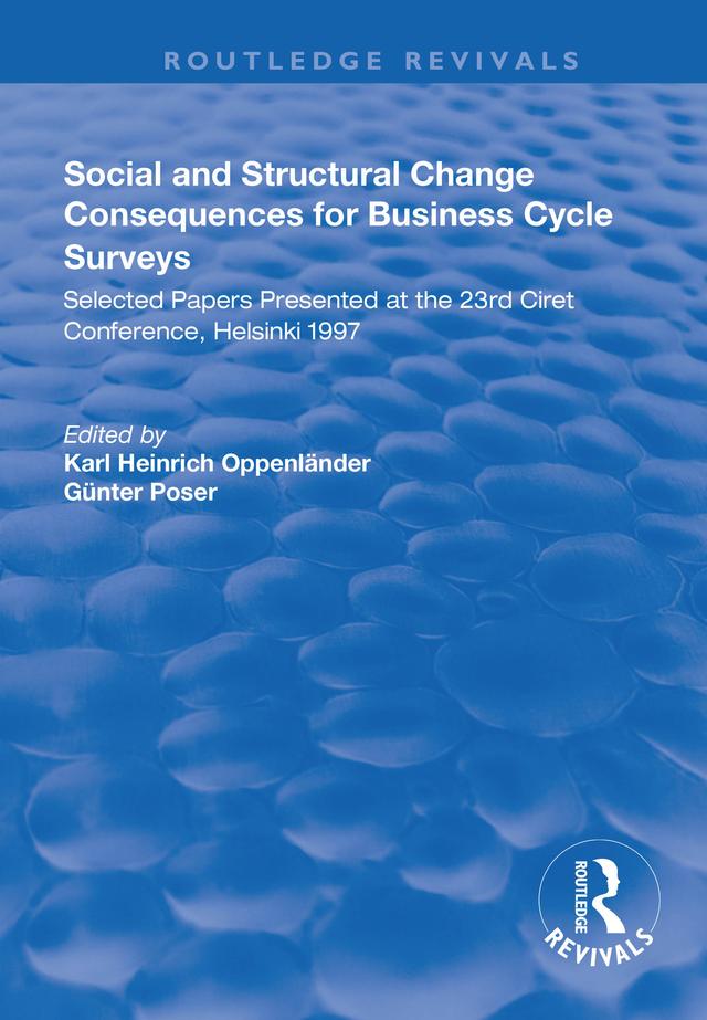 Social and Structural Change by Günter Poser, Karl Heinrich Oppenländer