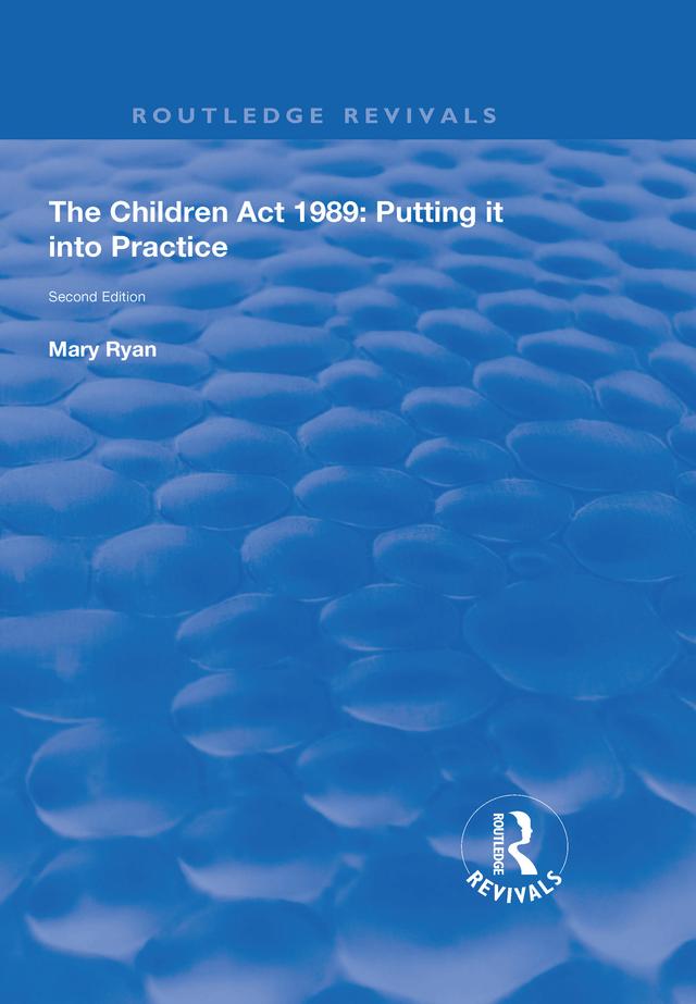 The Children Act 1989 by Mary Ryan