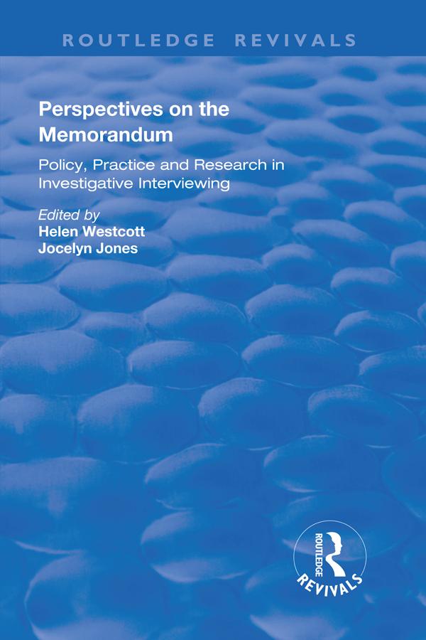 Perspectives on the Memorandum by Helen Westcott, Jocelyn Jones