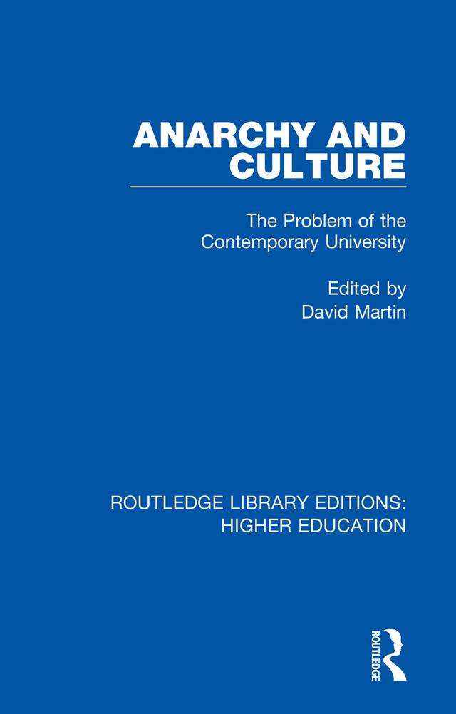 Anarchy and Culture by David Martin