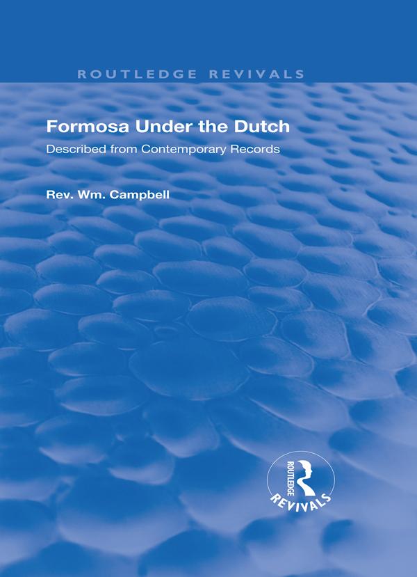 Formosa Under the Dutch