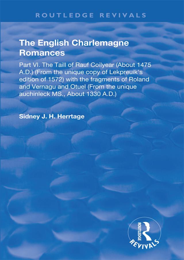 The English Charlemagne Romances