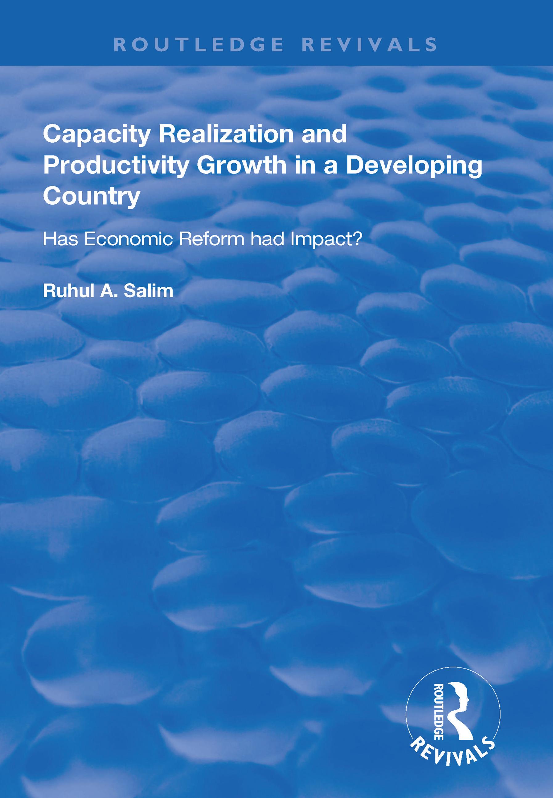 Capacity Realization and Productivity Growth in a Developing Country