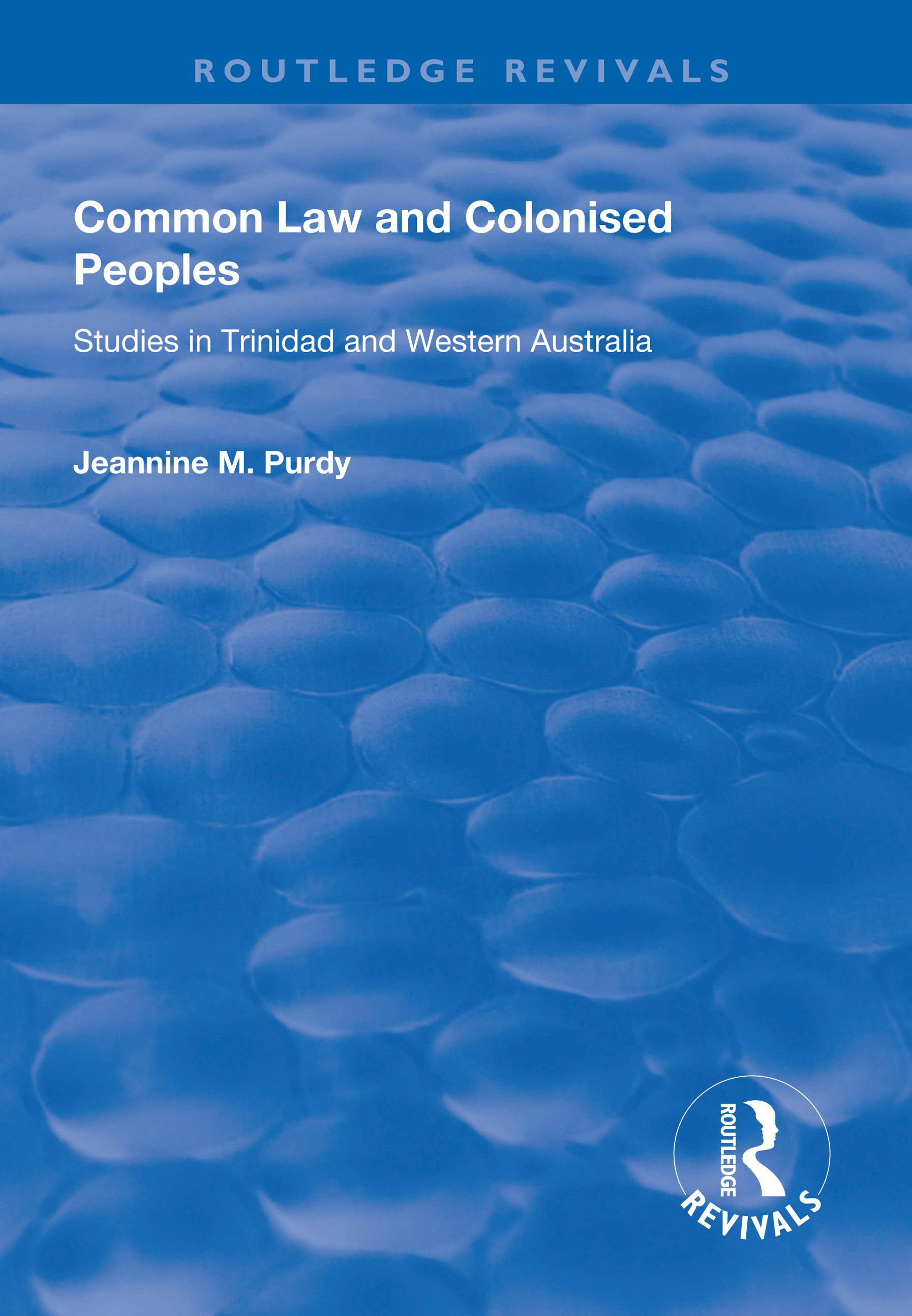 Common Law and Colonised Peoples