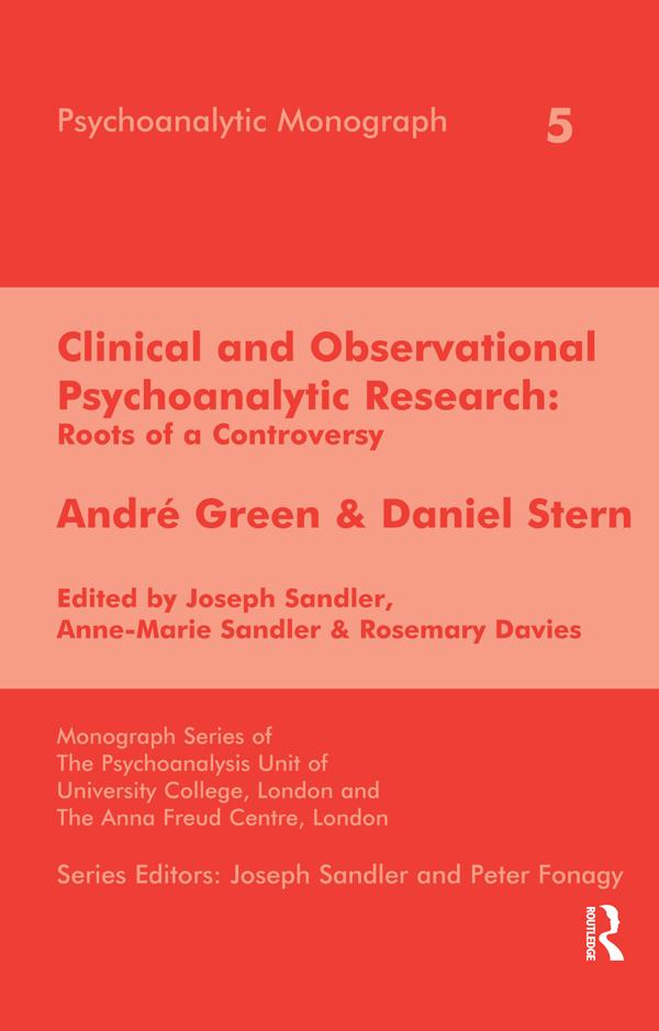 Clinical and Observational Psychoanalytic Research by Anne-Marie Sandler, Joseph Sandler, Rosemary Davies