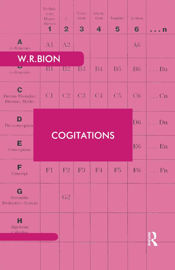 Cogitations by Wilfred R. Bion