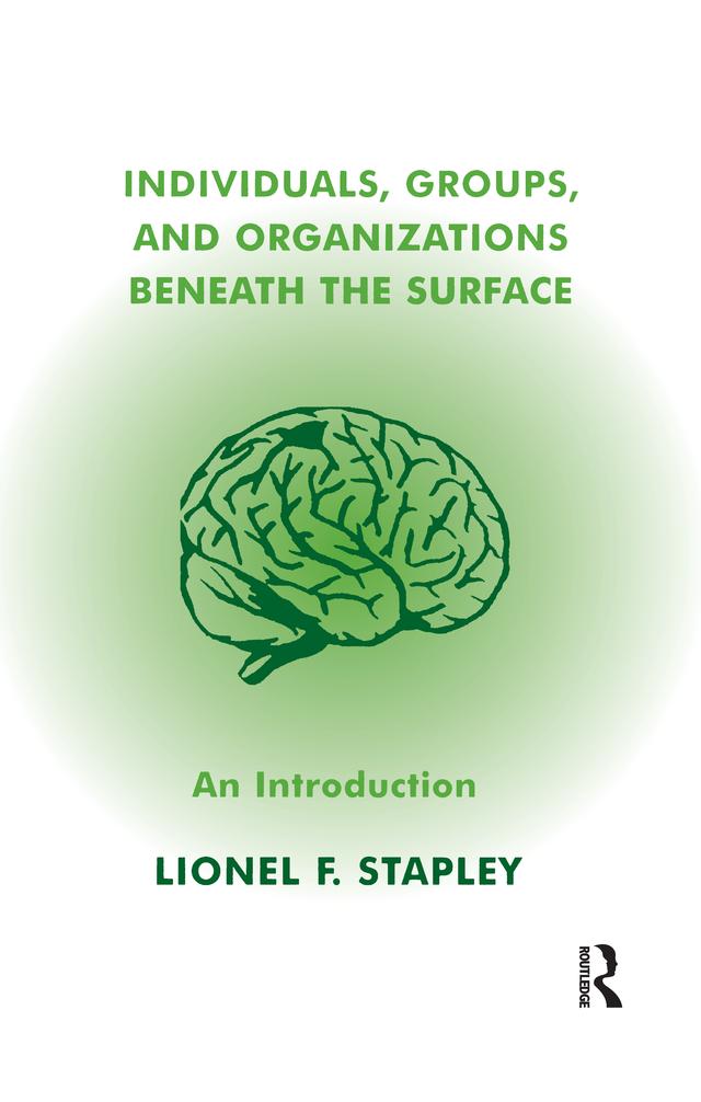 Individuals, Groups and Organizations Beneath the Surface by Lionel F. Stapley