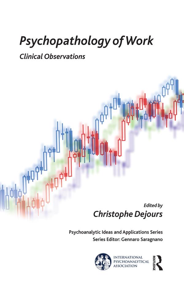 Psychopathology of Work by Christophe Dejours
