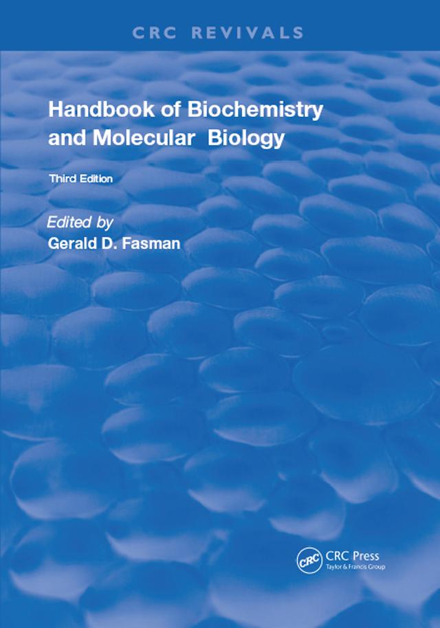 Handbook of Biochemistry by Gerald D Fasman
