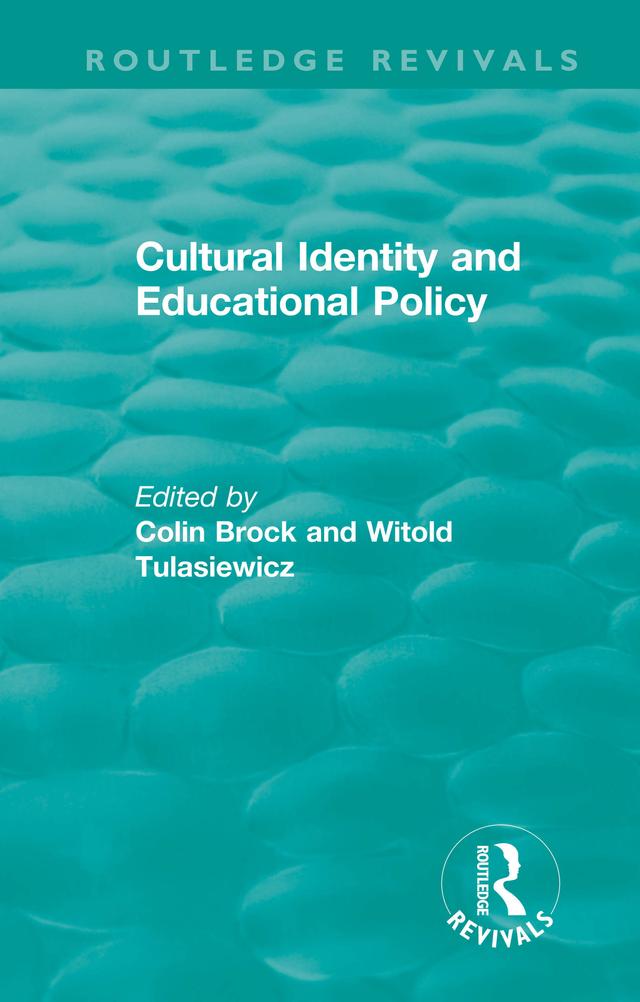 Cultural Identity and Educational Policy by Colin Brock, Witold Tulasiewicz