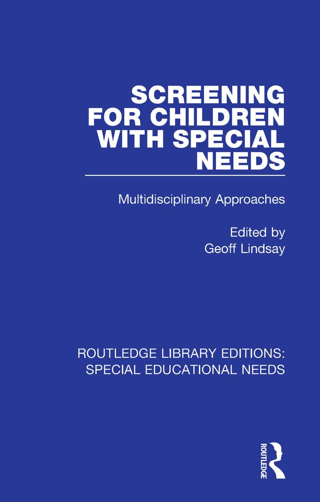 Screening for Children with Special Needs by Geoff Lindsay