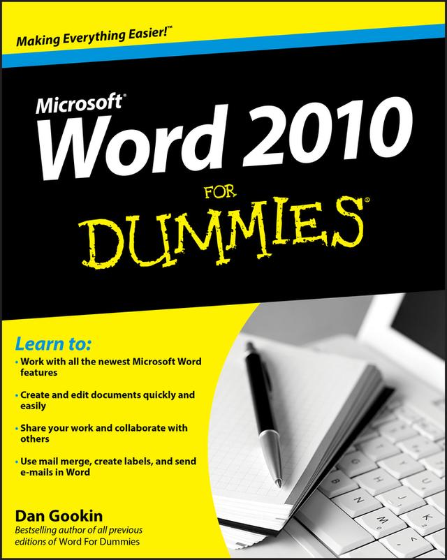 Word 2010 For Dummies by Dan Gookin